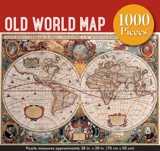 Old World Map 1000 Piece Jigsaw Puzzle