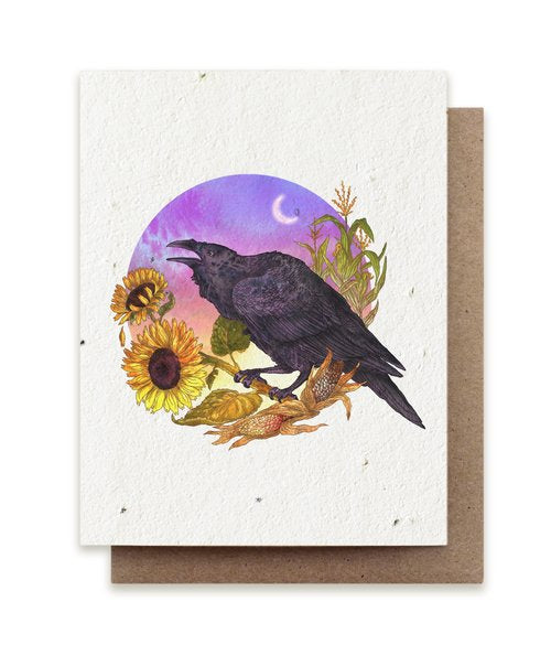 Raven Plantable Herb Card